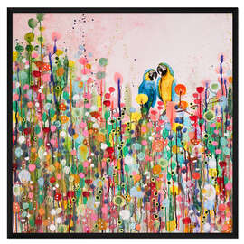 Gerahmter Kunstdruck Liebesfeder (Detail)