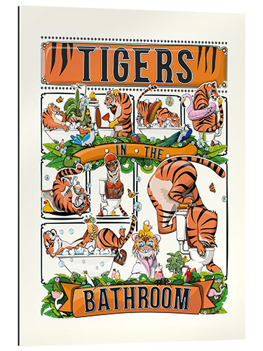 Gallery print Tigers in the Bathroom