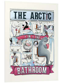 Foam board print Arctic Animals in the Bathroom