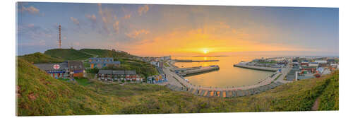 Acrylic print Helgoland - Harbor at Sunrise