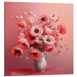 Magnettafel Traum roter Mohnblumen