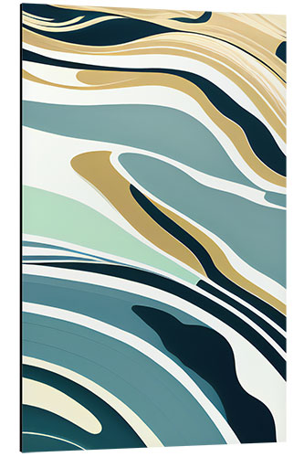 Tableau en aluminium Abstract Scandinavian Beach