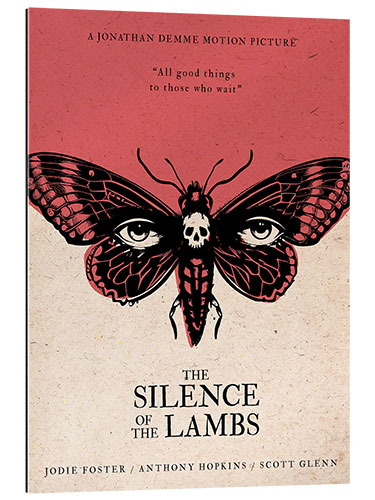 Quadro em plexi-alumínio The Silence of the Lambs