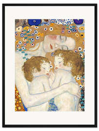 Gerahmter Kunstdruck Mutter und Zwillinge II