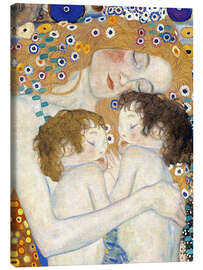 Lærredsbillede  Mother and Twins I - Gustav Klimt