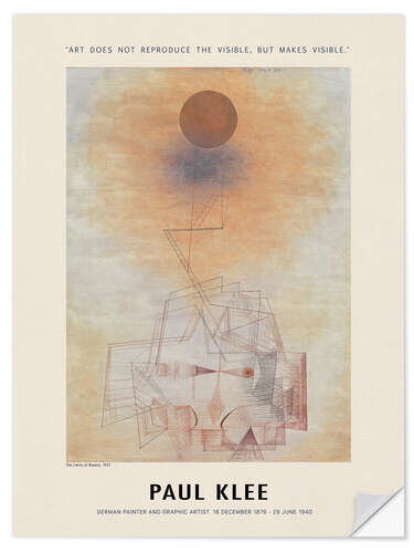 Muursticker The Limits of Reason, 1927