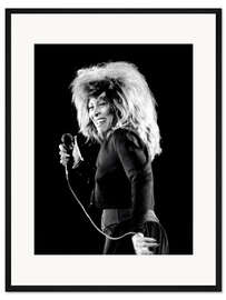 Gerahmter Kunstdruck Tina Turner, Zürich, 1987