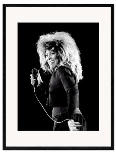 Kunsttryk i ramme Tina Turner, Zurich, 1987