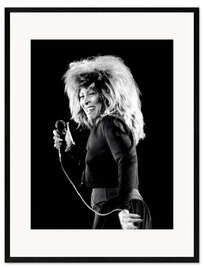 Impression artistique encadrée Tina Turner, Zurich, 1987