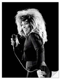 Selvklebende plakat Tina Turner, Zurich, 1987