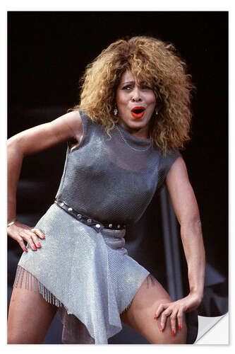 Naklejka na ścianę Tina Turner in Valle Hovin Stadium, 1990