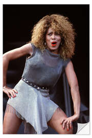 Vinilo para la pared Tina Turner in Valle Hovin Stadium, 1990