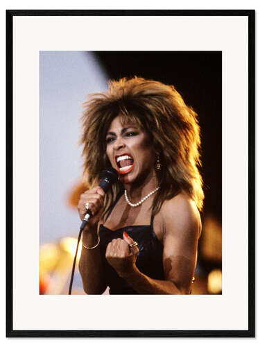 Framed art print Tina Turner - Power on Stage