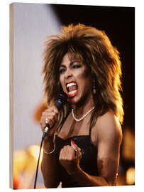 Holzbild Tina Turner - Power on Stage