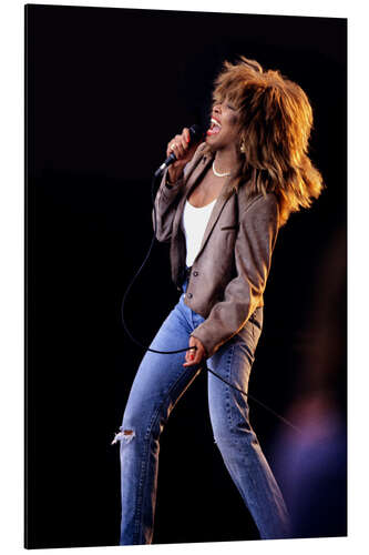 Aluminiumsbilde Tina Turner on Stage, 1987