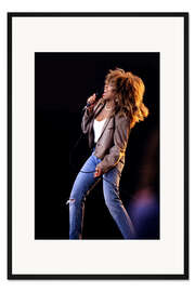 Gerahmter Kunstdruck Tina Turner auf der Bühne, 1987