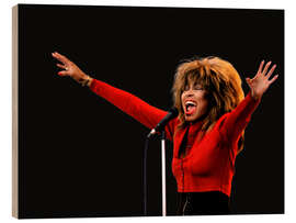 Hout print Tina Turner, Oslo, 1987