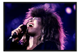Gerahmter Kunstdruck Tina Turner in Concert, Zürich, 1987