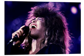 Foam board print Tina Turner in Concert, Zurich, 1987