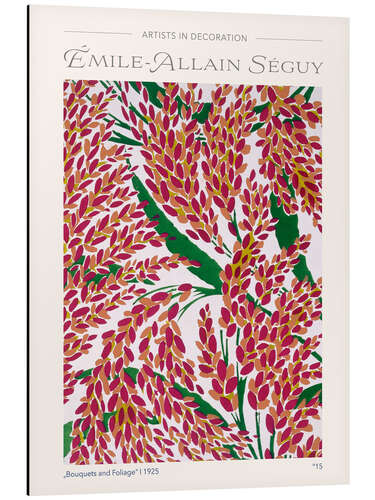 Aluminium print Plate 15, From "Bouquets and Foliage", c.1925