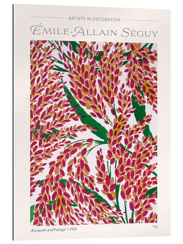 Quadro em plexi-alumínio Plate 15, From "Bouquets and Foliage", c.1925