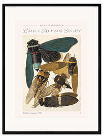 Ingelijste kunstdruk Plate 1 From "Insectes", 1930