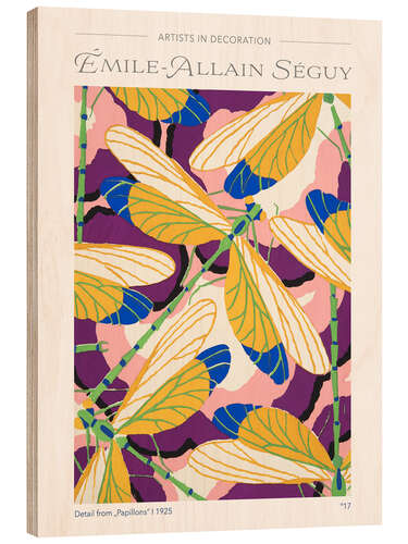 Tableau en bois Detail From Plate 17, From "Insectes", 1930