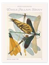 Veggbilde  Plate 9 From Insectes, 1930 - Emile Allain Séguy