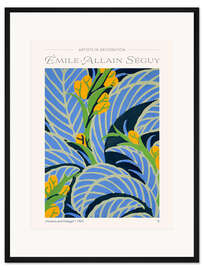 Gerahmter Kunstdruck Blumen und Blätter II, 1925