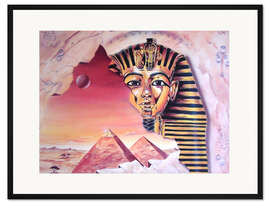 Gerahmter Kunstdruck Magische Pyramiden