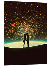 Foam board print A Cosmic Kiss