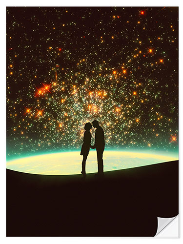 Wandsticker Ein kosmischer Kuss