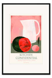 Gerahmter Kunstdruck Stillleben mit Wassermelone