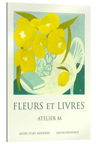 Galleritryk Fleurs Et Livres