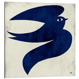 Tableau en aluminium Blue Bird Flight