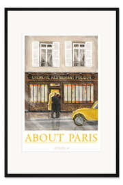 Gerahmter Kunstdruck About Paris in Autumn