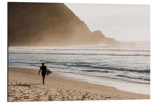 Aluminium print Surfer at the Beach, Australia