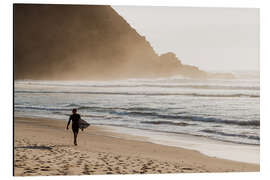 Quadro em alumínio Surfer at the Beach, Australia