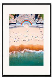 Gerahmter Kunstdruck Coogee Beach Aerial, Australia