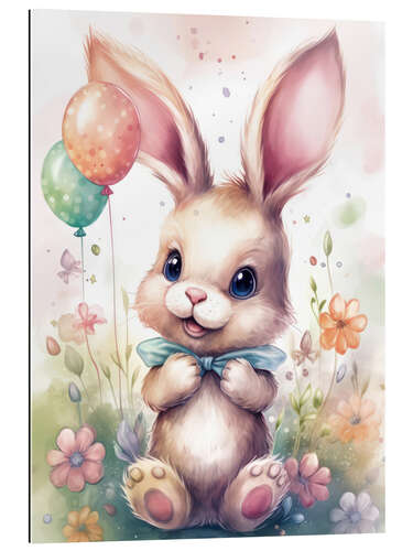 Gallery print Little Bunny and Balloons