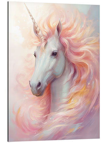 Tableau en aluminium Fantastically Beautiful Unicorn