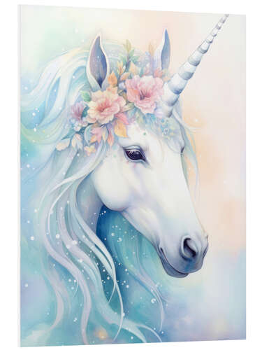 Foam board print Dreamlike Unicorn