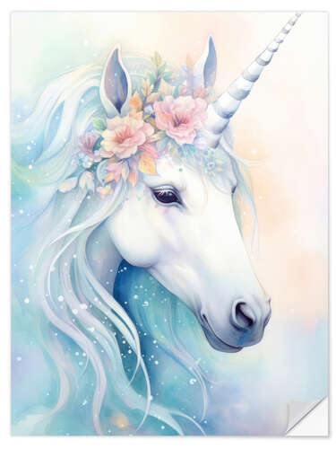 Vinilo para la pared Dreamlike Unicorn