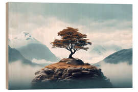 Wood print Silence