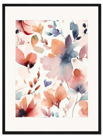 Gerahmter Kunstdruck Verträumte Mohnblumen