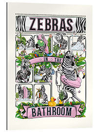 Gallery print Zebras in the Bathroom