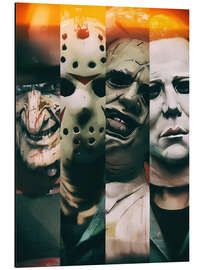 Magnettafel Horror-Ikonen