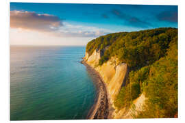 Foam board print Sunrise on the Chalk Coast