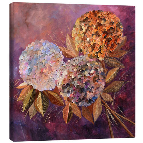Tableau sur toile Hortensias
