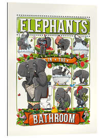 Gallery print Elephants in the Bathroom